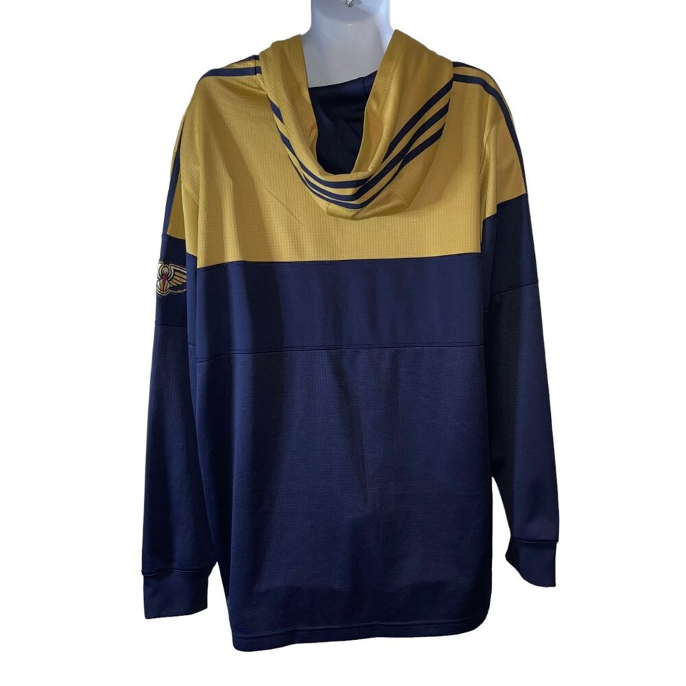 Adidas NBA New Orleans Pelicans Athletic Hoodie Mens 3XL  Hooded Hoodie Big Tall - Picture 6 of 11